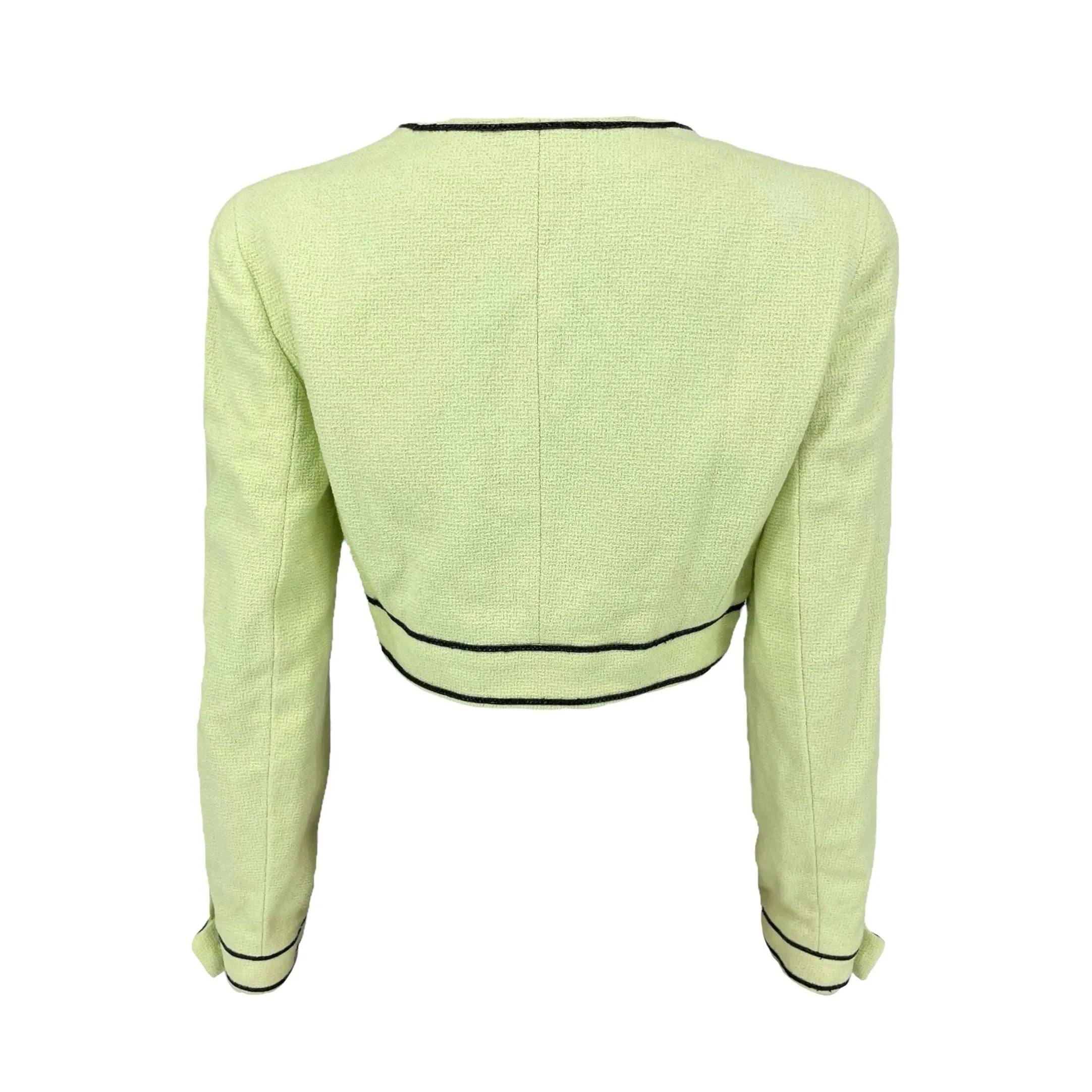 Chanel Lime Green Cropped Jacket