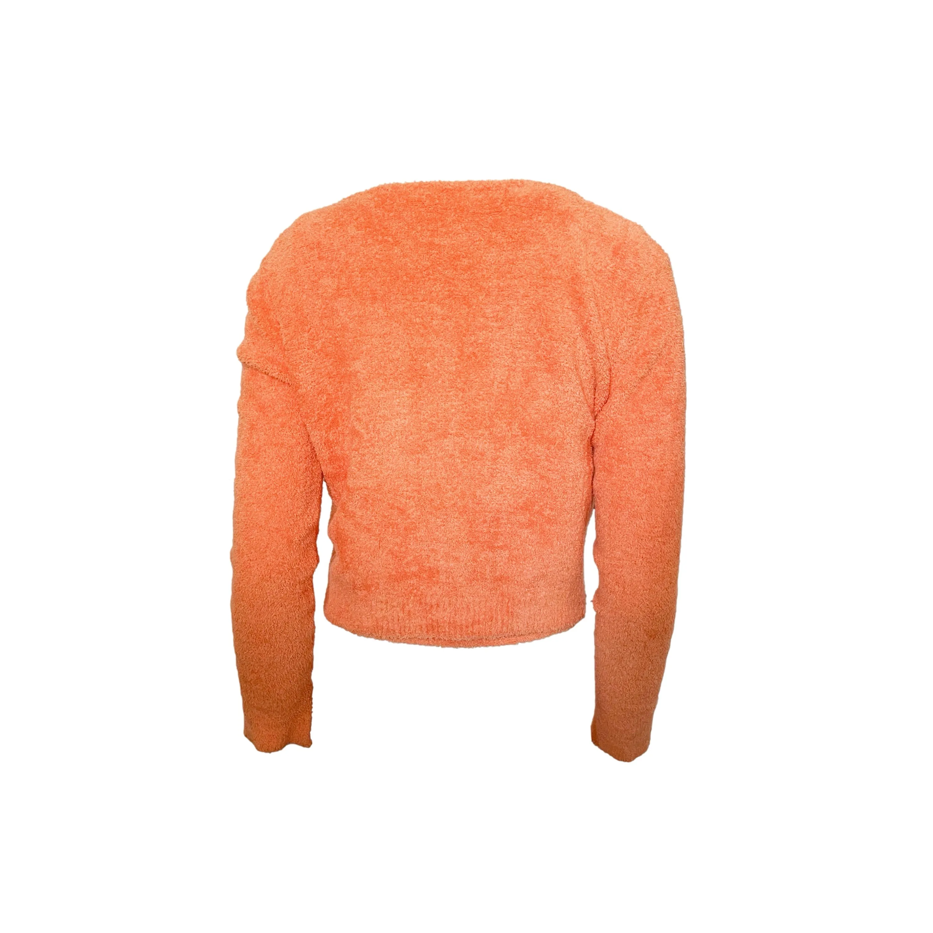 Chanel Orange Fuzzy Twin Set