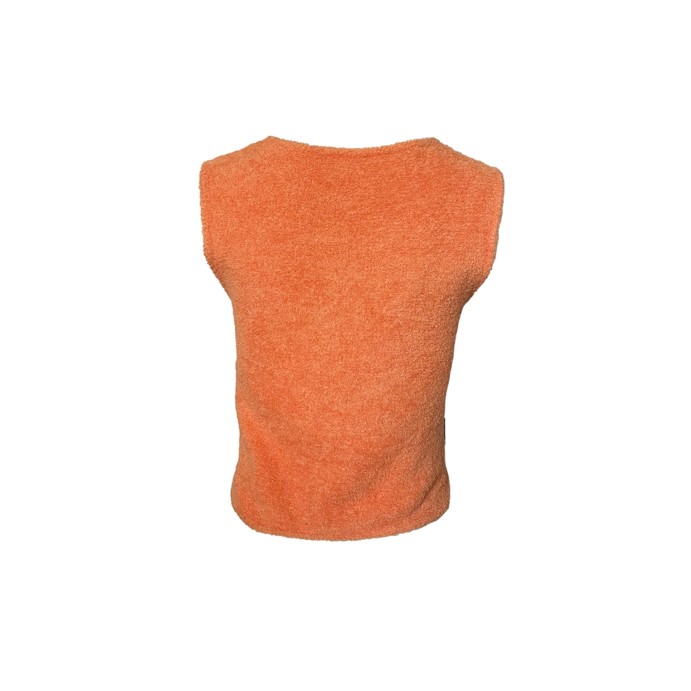 Chanel Orange Fuzzy Twin Set