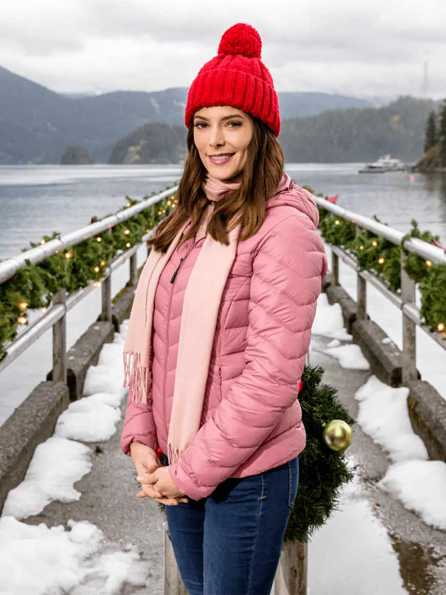 Christmas On My Mind Ashley Greene Pink Jacket