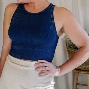 Classic Crop Tank - Vintage Midnight - LAST ONE