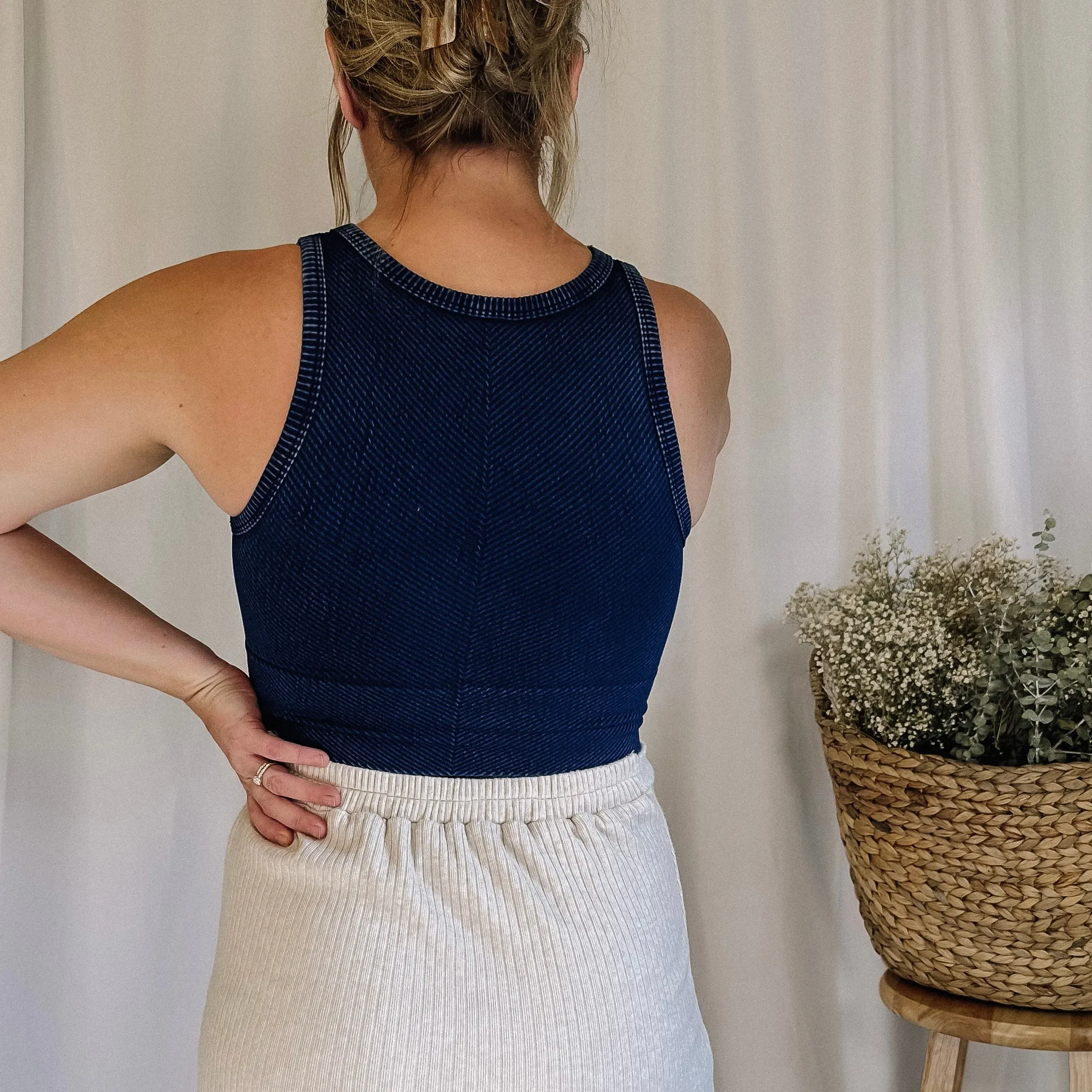 Classic Crop Tank - Vintage Midnight - LAST ONE