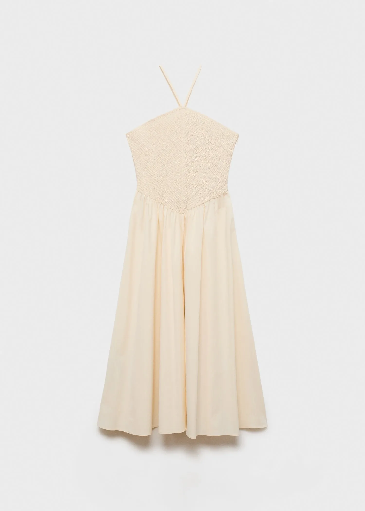 Combined halter-neck dress