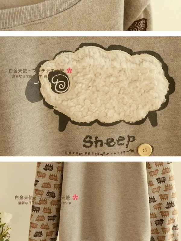 cotton sheep sweatshirt