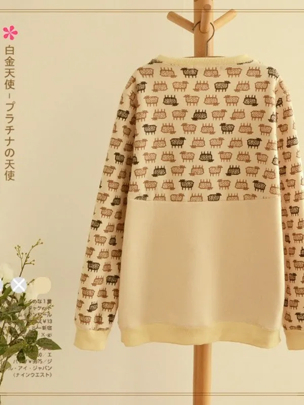 cotton sheep sweatshirt