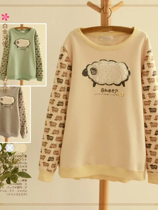 cotton sheep sweatshirt