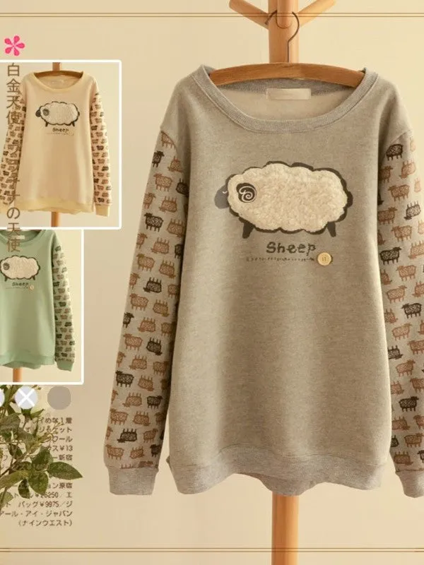 cotton sheep sweatshirt