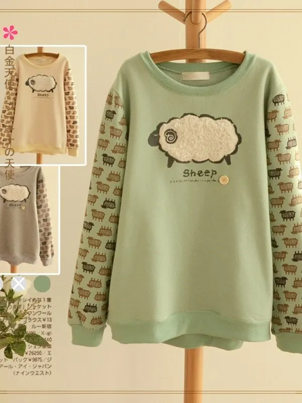 cotton sheep sweatshirt