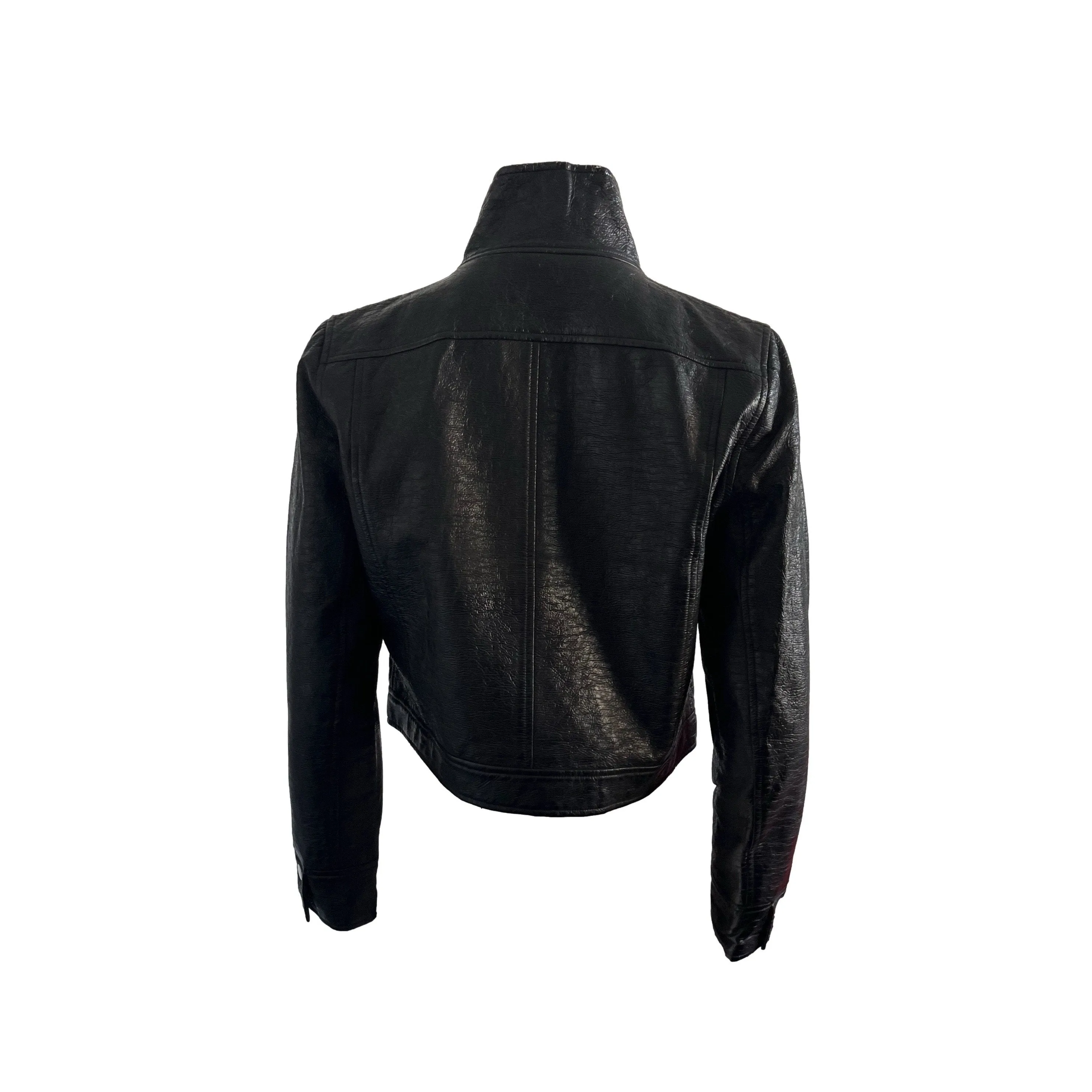 Courreges Black Logo Cropped Jacket