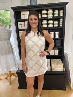 Crochet Patch Halter Dress