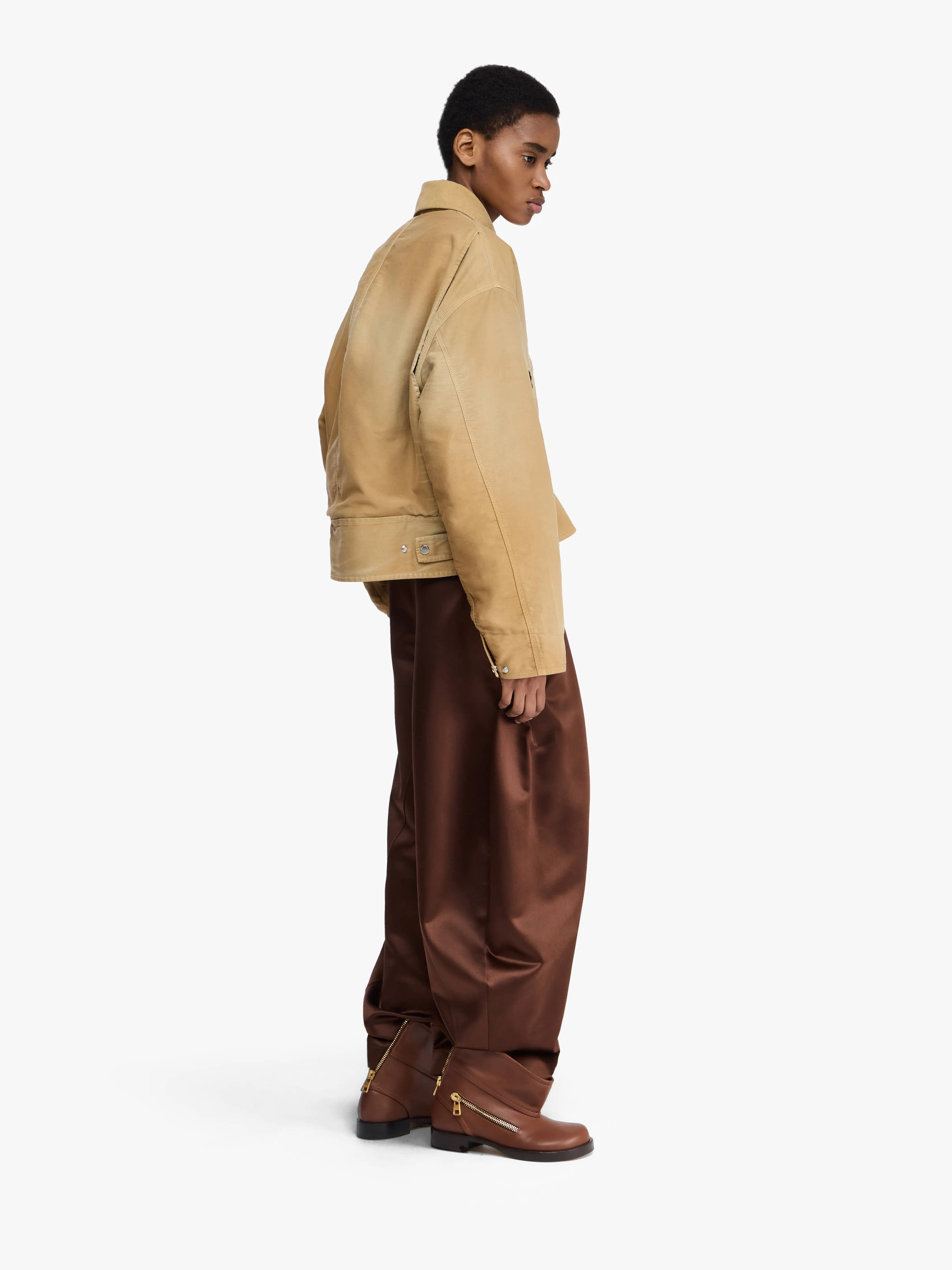 CURVED HEMLINE WORKWEAR JACKET