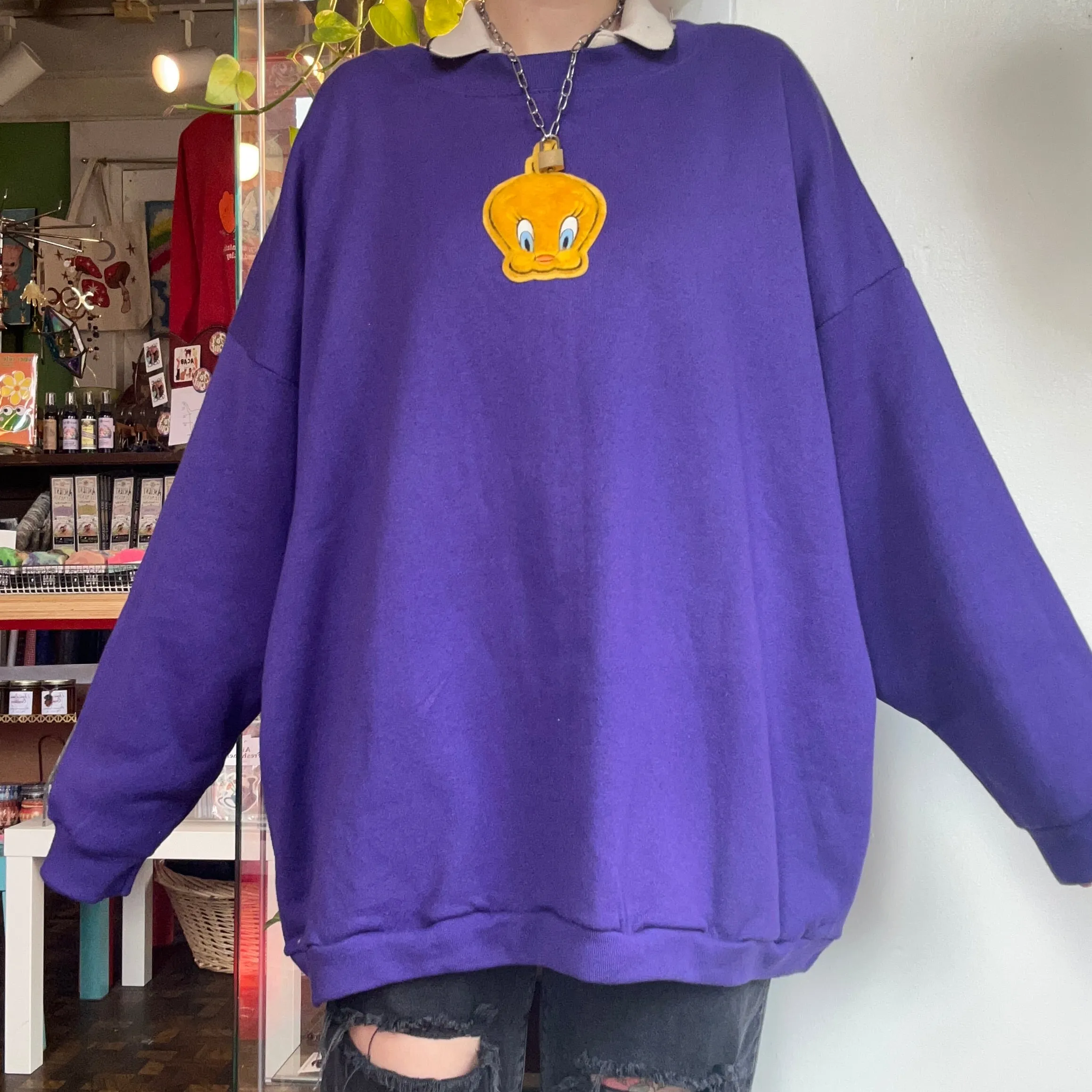 Deadstock Looney tunes tweety bird pullover
