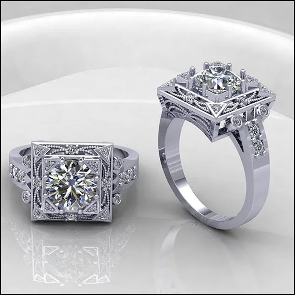 Diamond Engagement Ring for Renee and Tom