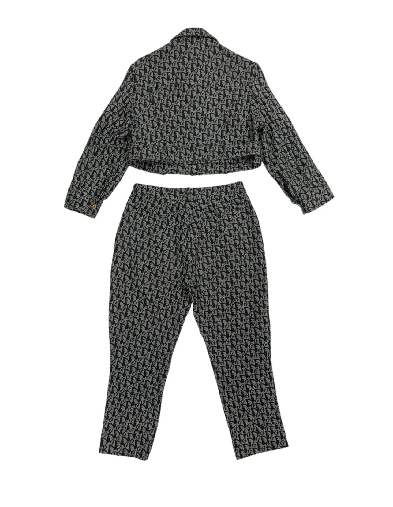 Dior Navy Cropped Jacket Set