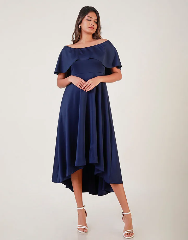 Dipped Hem Off the Shoulder Dress