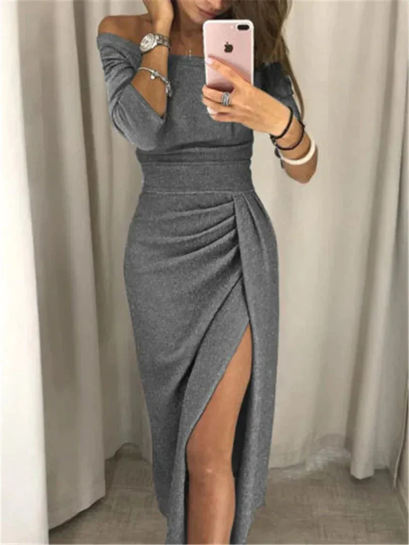 Donata® | Off-The-Shoulder Glitter Dress