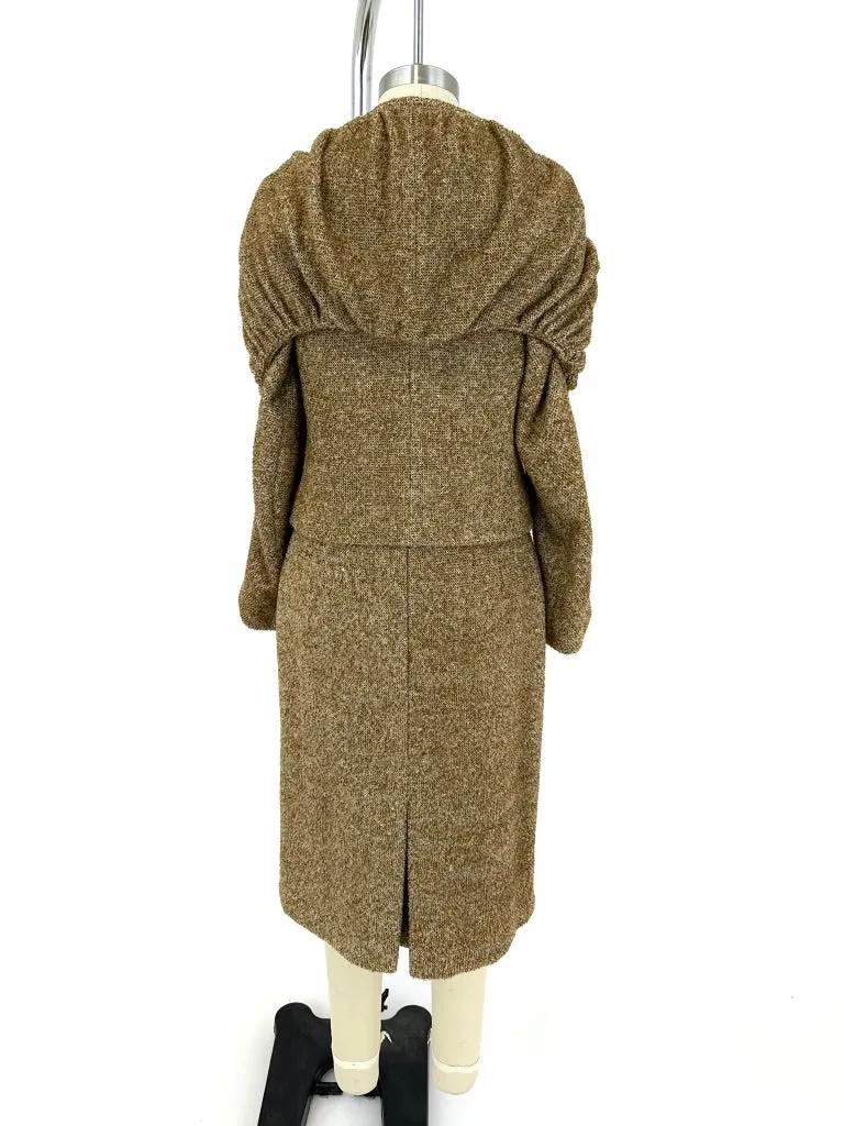 Dries Van Noten Tweed Crop Jacket & Skirt Set