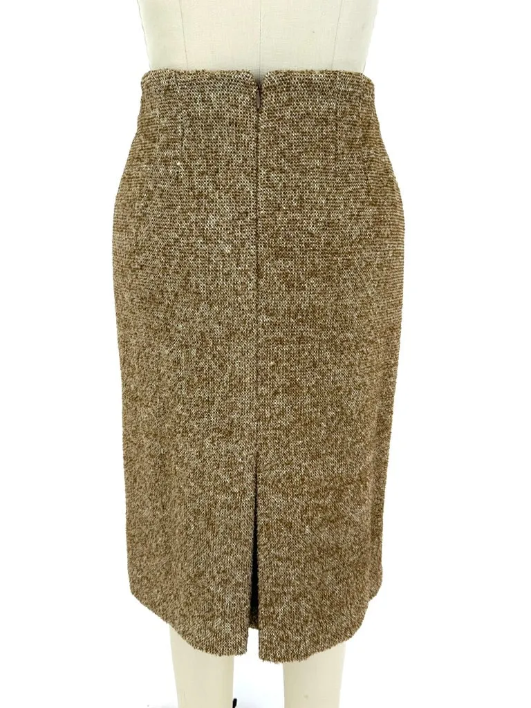 Dries Van Noten Tweed Crop Jacket & Skirt Set