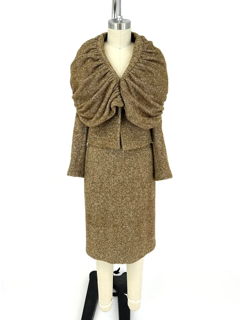 Dries Van Noten Tweed Crop Jacket & Skirt Set