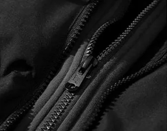 Easy-to-Clean Faux Two-Piece Puffer Jacket - Windproof and Warm
