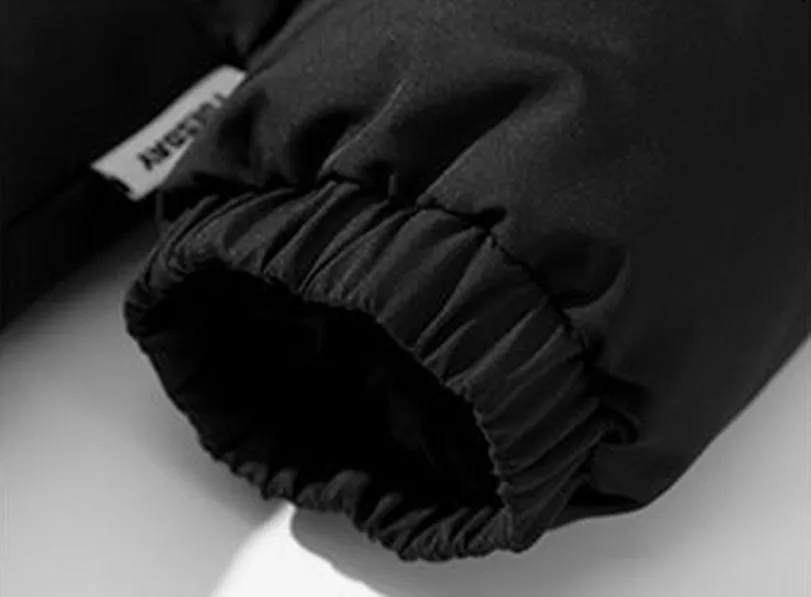 Easy-to-Clean Faux Two-Piece Puffer Jacket - Windproof and Warm
