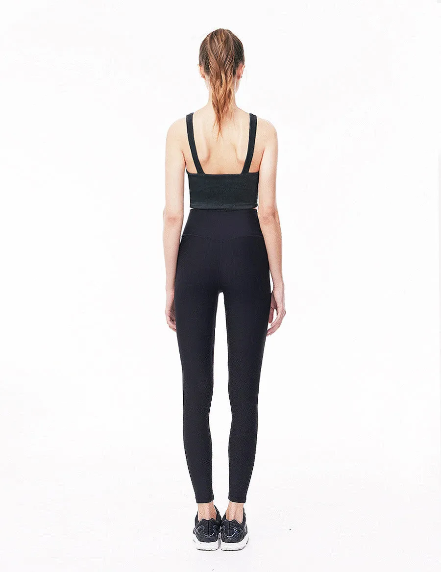 easyoga LA-VEDA Vintage Rib Cropped Tank - B18 Twilight Blue