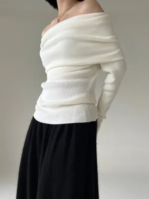 Elizabeth® | Elegant off-the-shoulder sweater