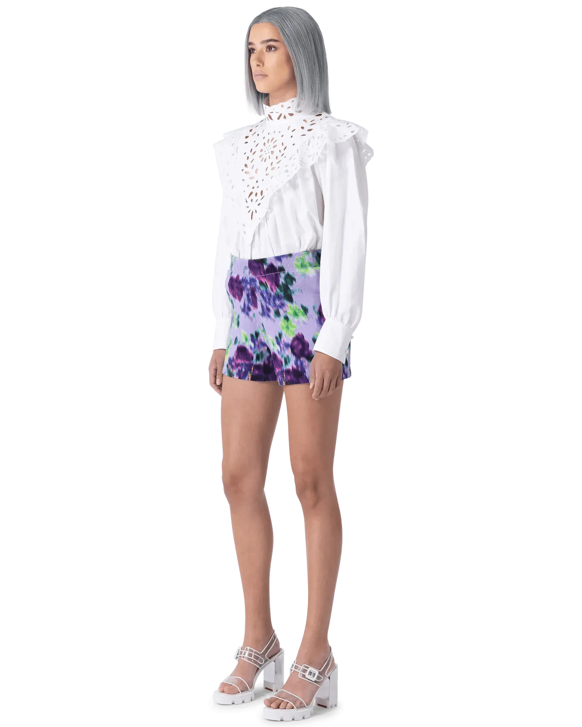 Embroidered Long Sleeve Blouse