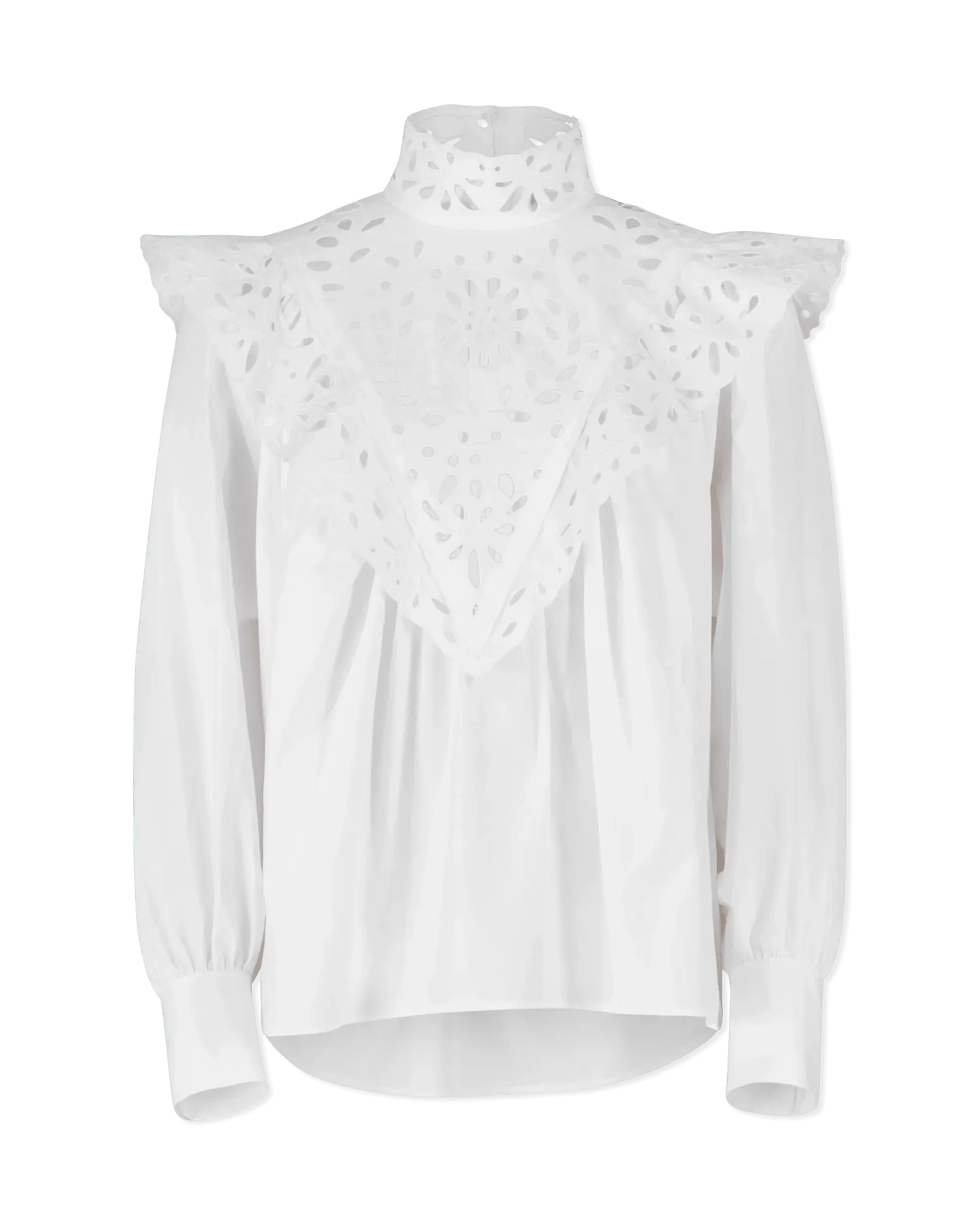 Embroidered Long Sleeve Blouse
