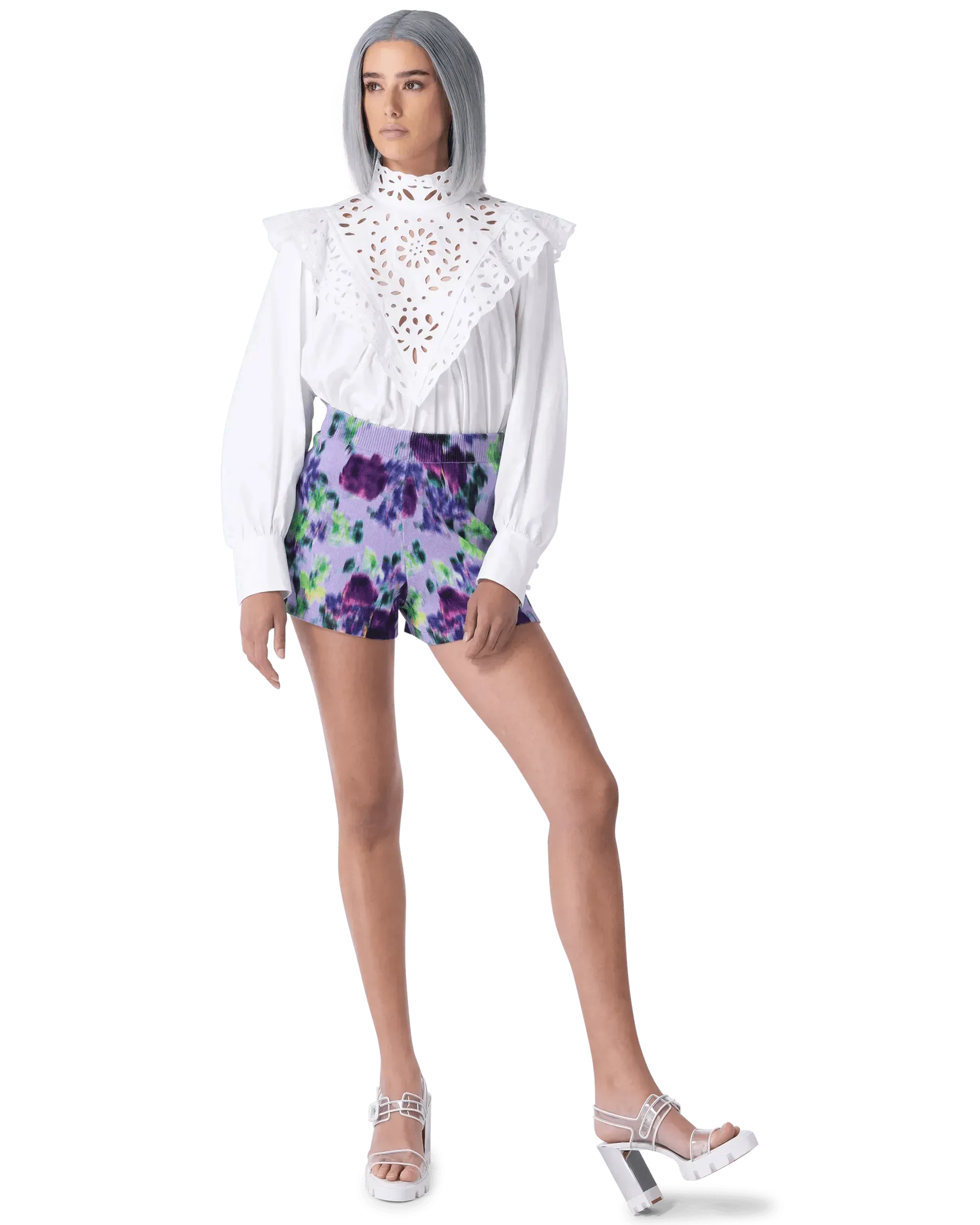 Embroidered Long Sleeve Blouse