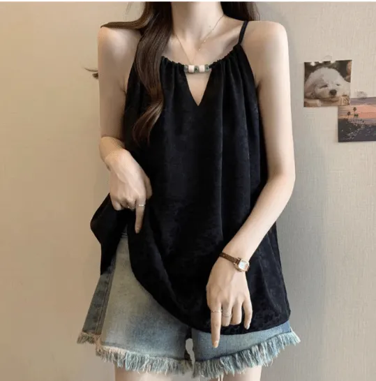 Esmee - Trendy Halter Neck Woman's Blouse