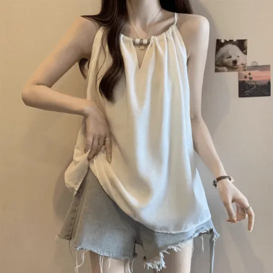 Esmee - Trendy Halter Neck Woman's Blouse