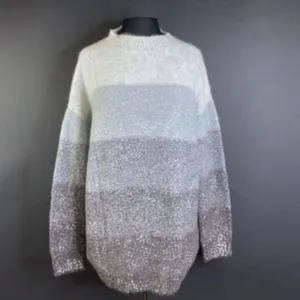 Fabiana Filippi Ombre Wool Blend Sweater, Medium - Grey