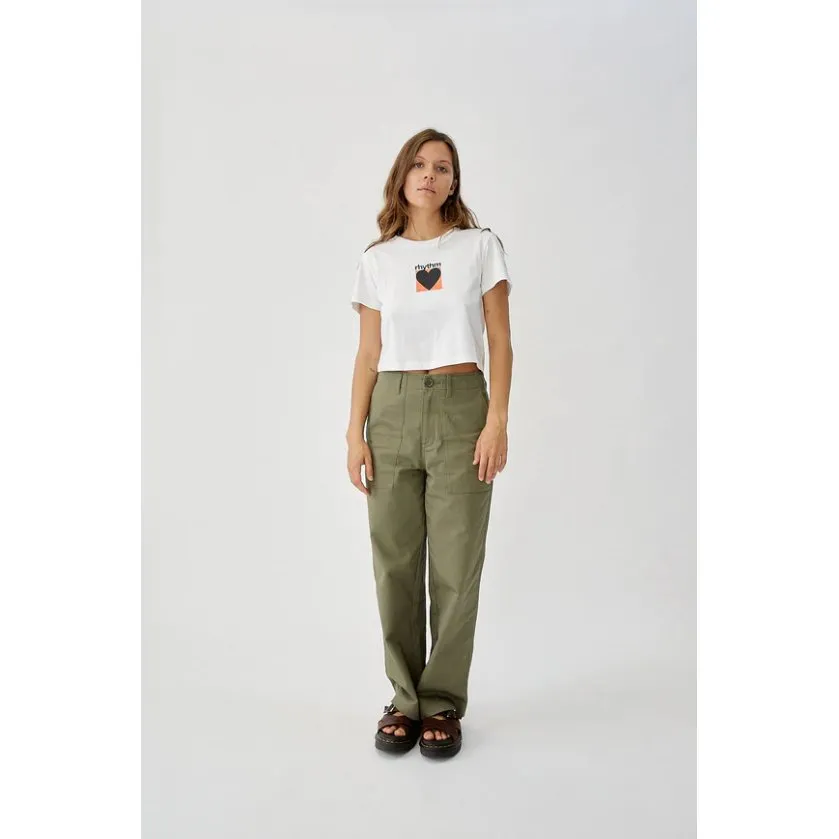 Factory Vintage Crop Crew Tee