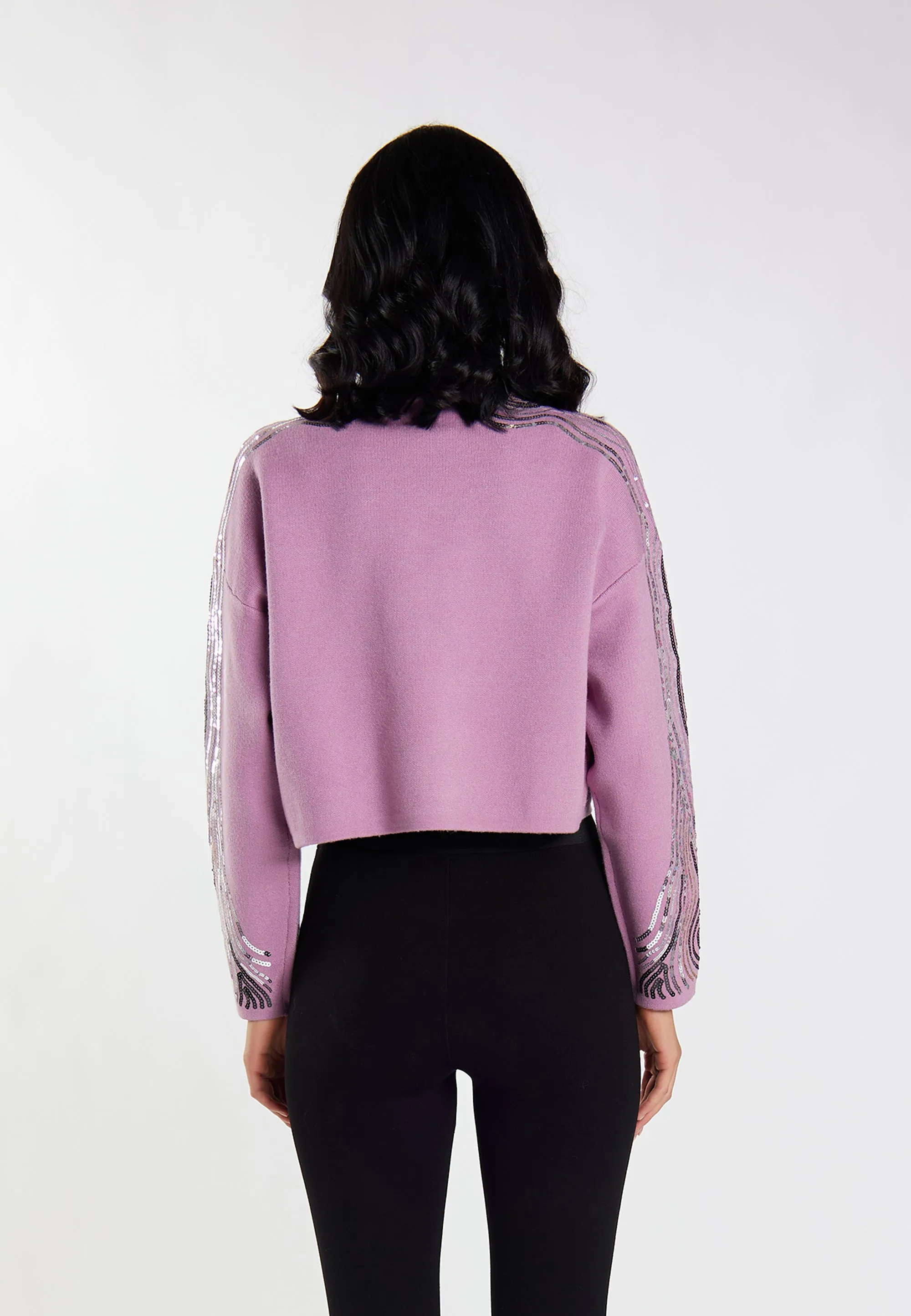 faina Women's Knitted Sweater With Sequin