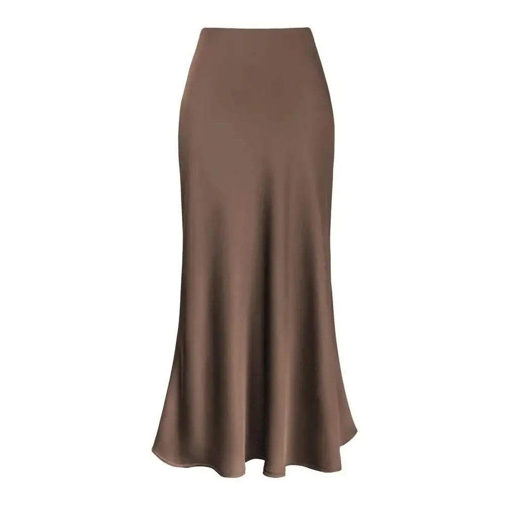 Faux Silk Satin Skirts