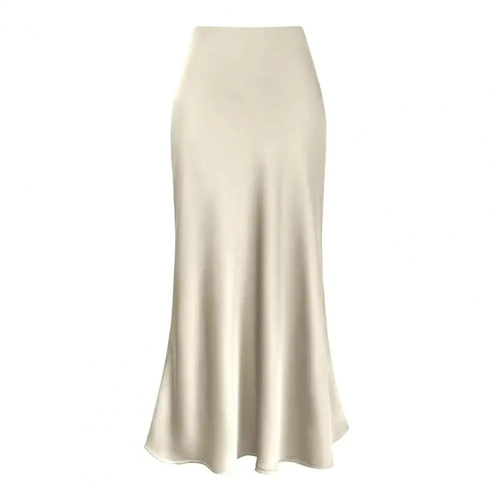 Faux Silk Satin Skirts
