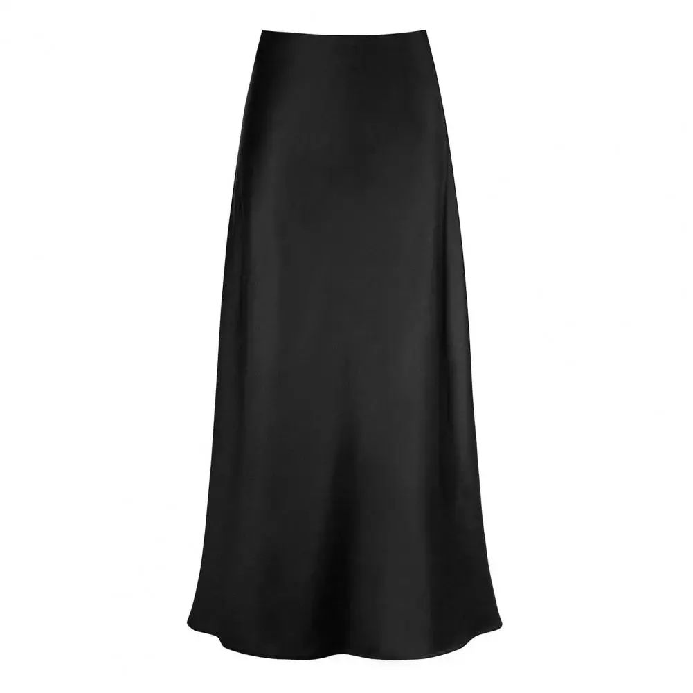 Faux Silk Satin Skirts
