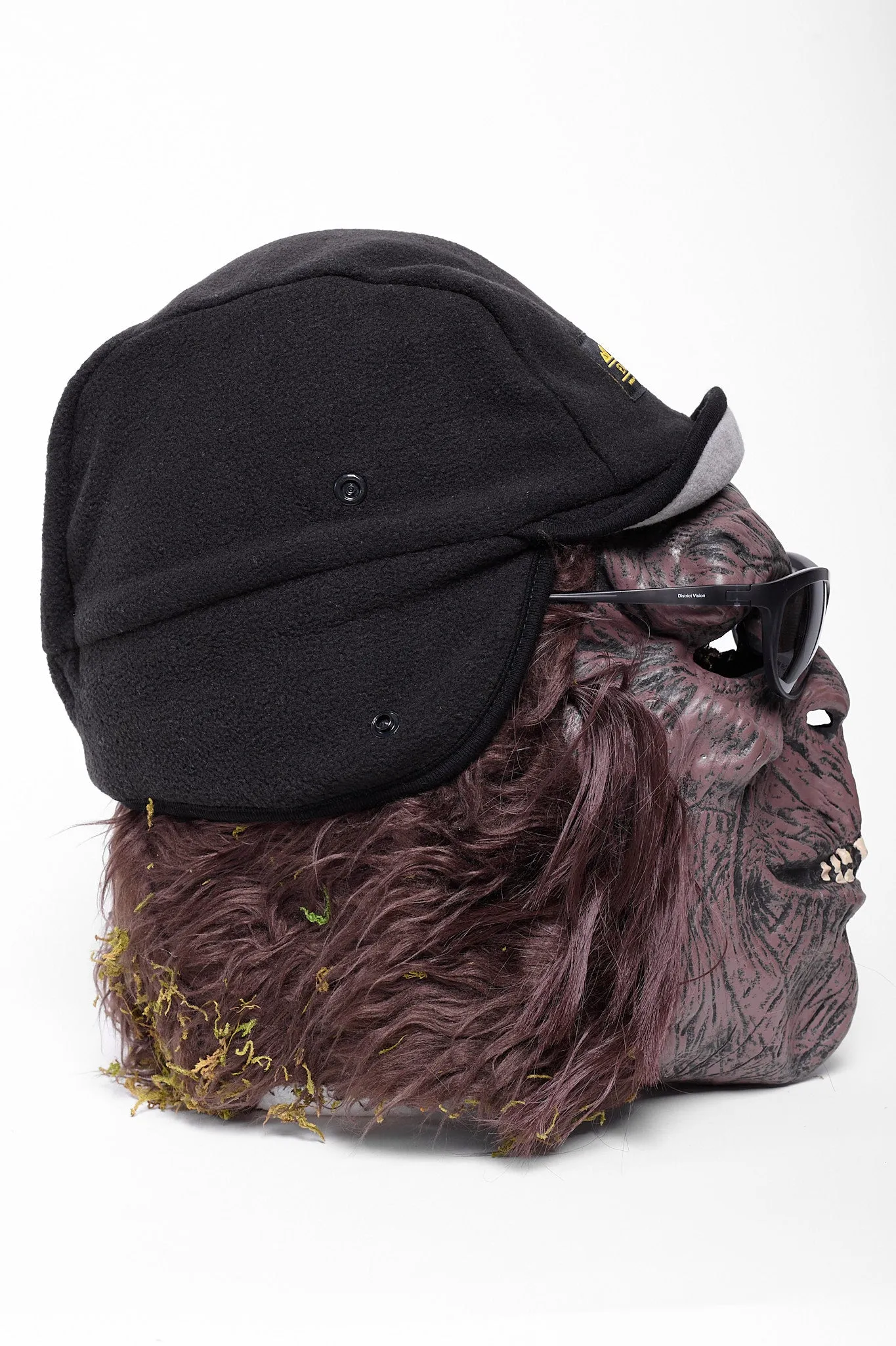 Fleece Mountain Hat in Black/Grey