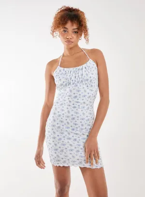 Floral Broderie Mini Dress