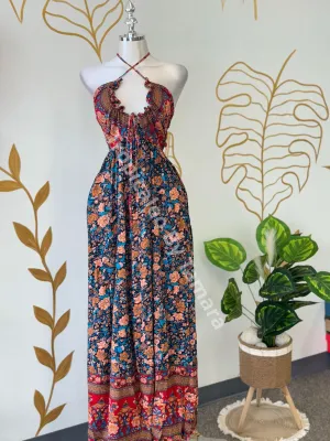 Floral Tropical Maxi Dress