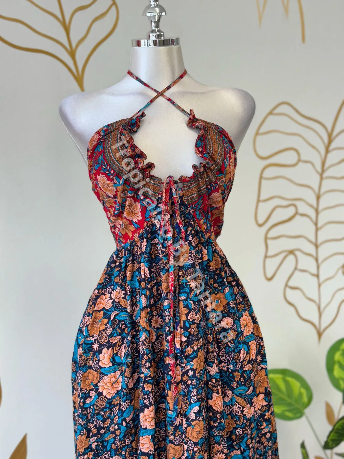Floral Tropical Maxi Dress