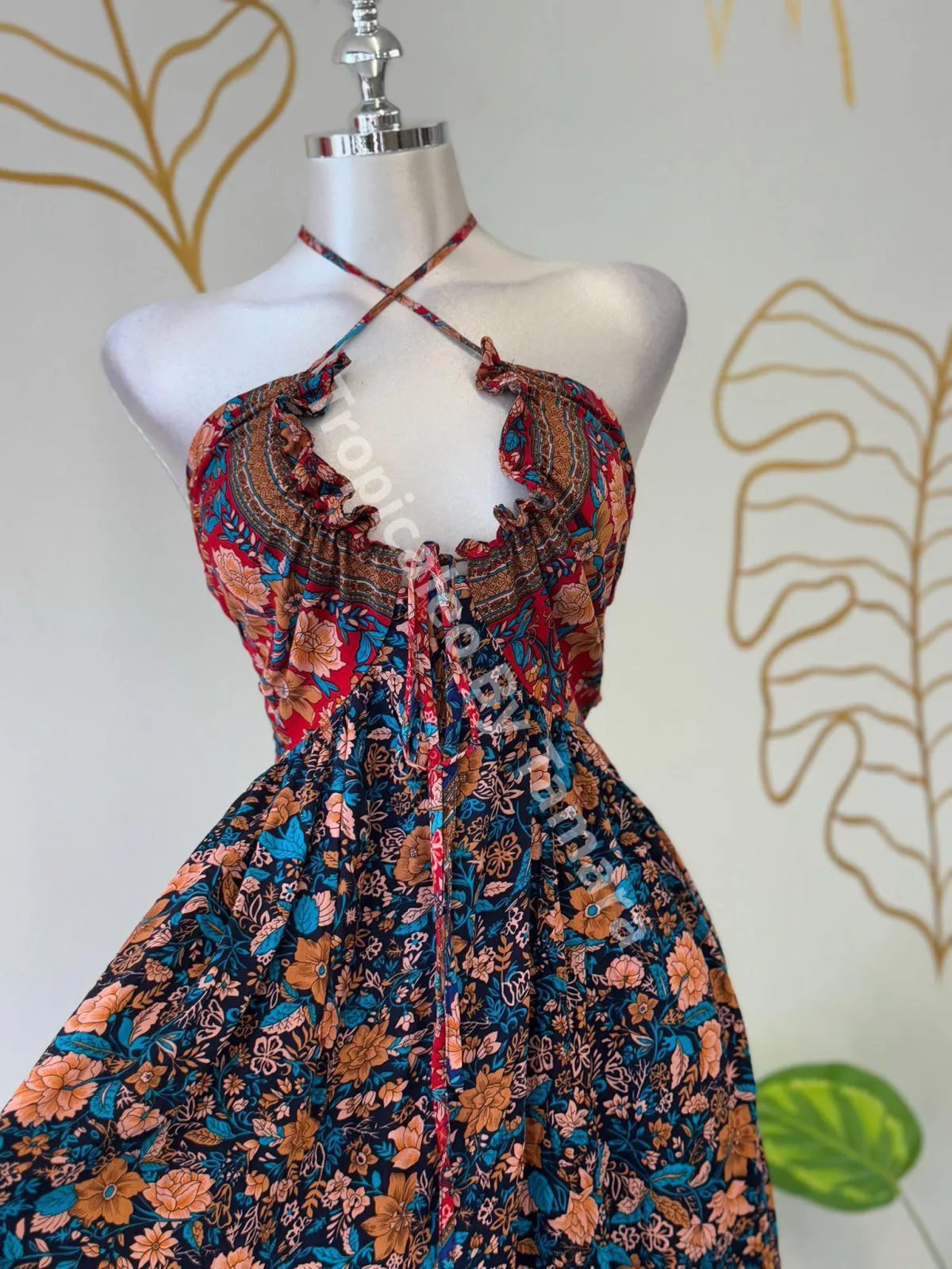 Floral Tropical Maxi Dress