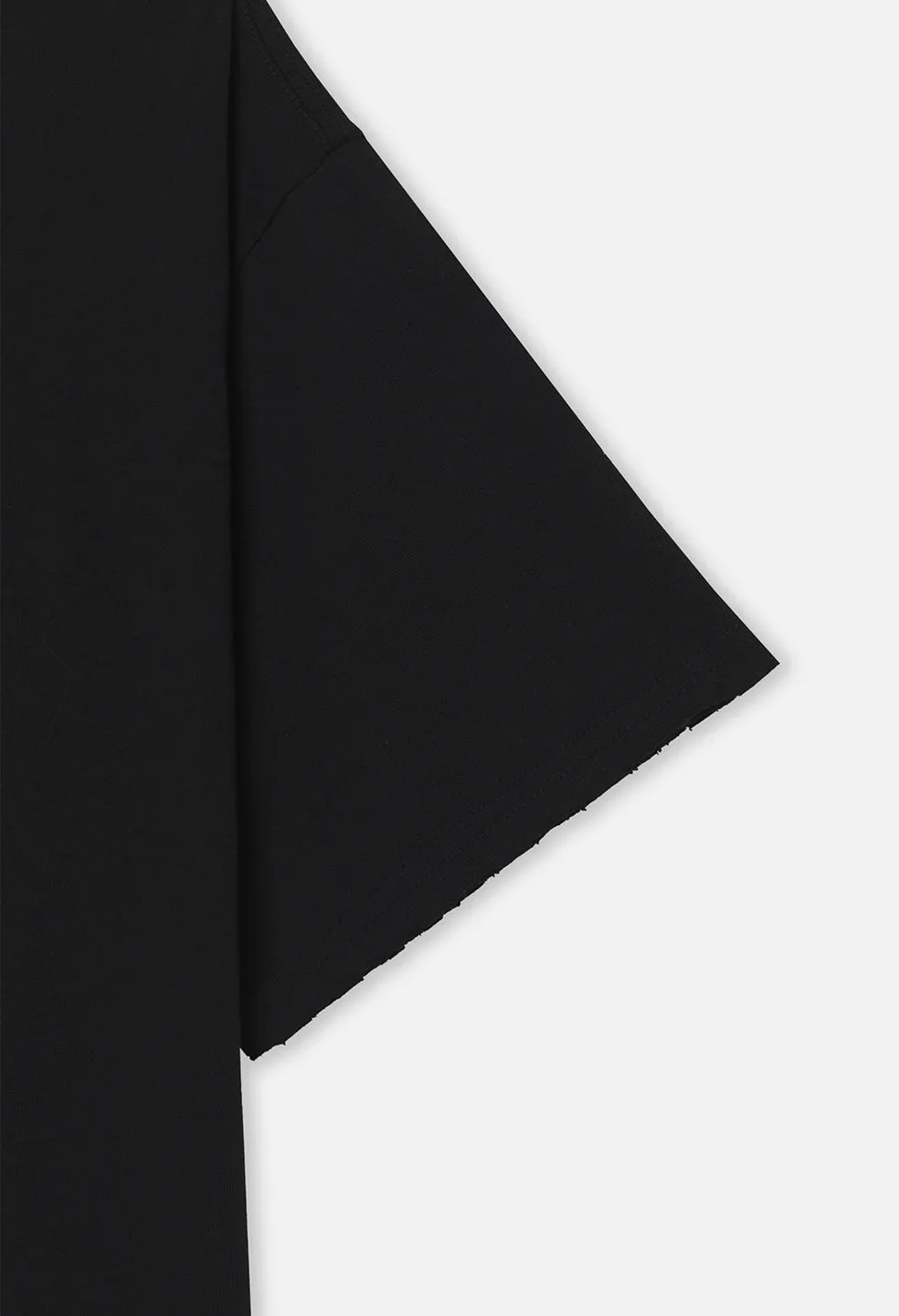 Folsom Cropped Tee / Black