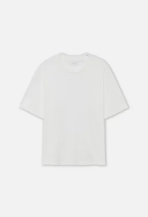 Folsom Cropped Tee / White