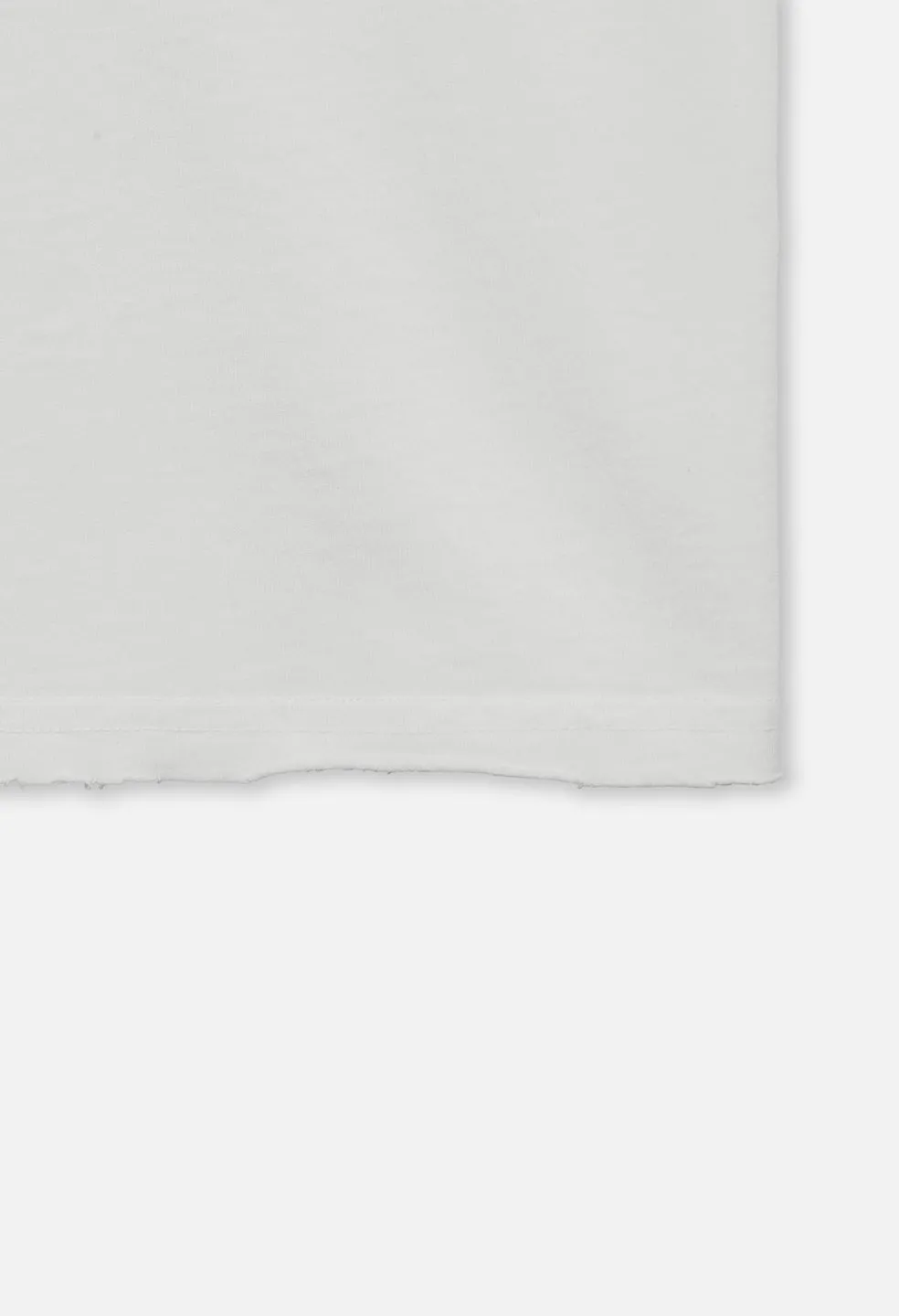 Folsom Cropped Tee / White