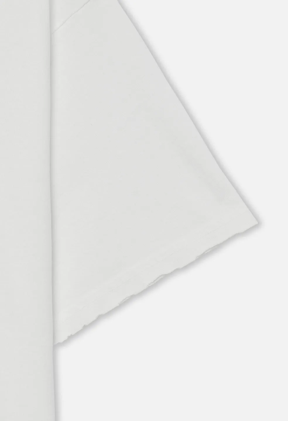 Folsom Cropped Tee / White