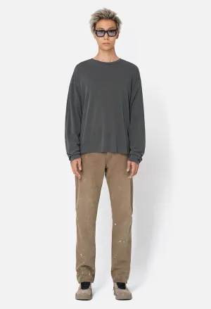 Folsom LS Cropped Tee / Vintage Black