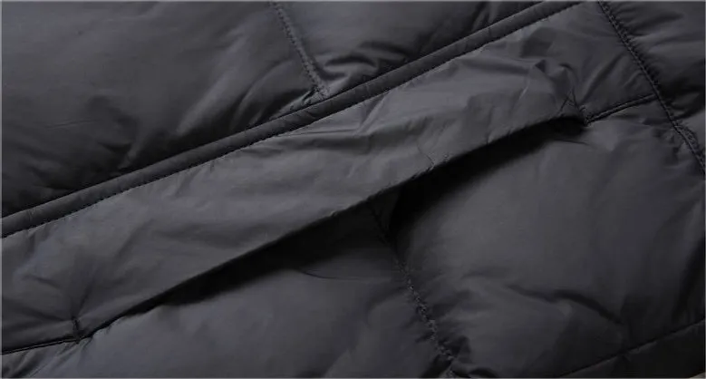 Full Zip Men's Windproof Quilted Puffer Coat