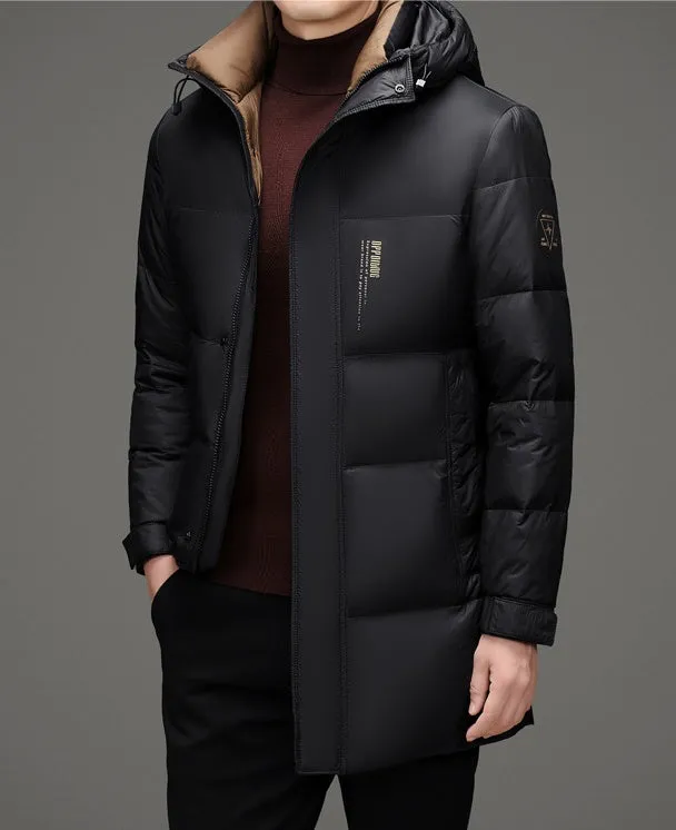 Full Zip Men's Windproof Quilted Puffer Coat